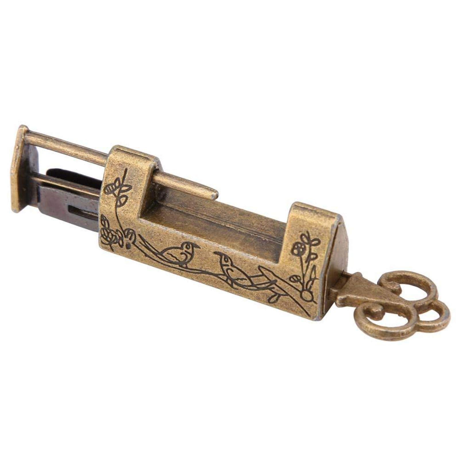 アンティーク　南京錠 Amazon.co.jp: Zerodis. 錠前 南京錠 アンティーク調 花紋 印刻